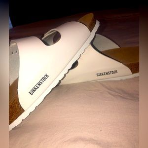 White Birkenstock Sandals